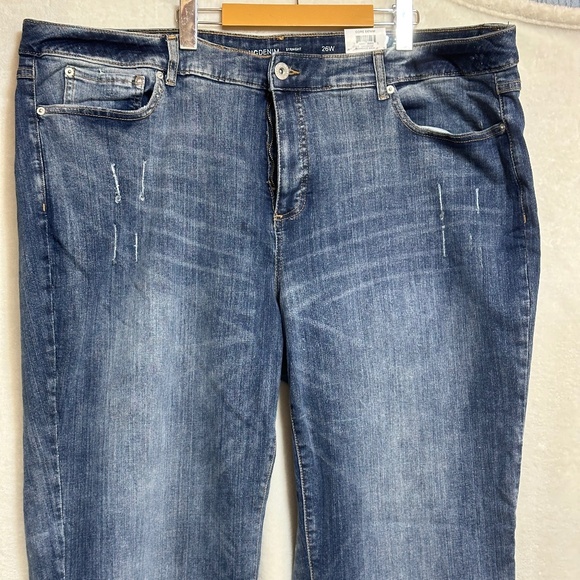 Inc Core Denim Women's Jeans 26W Blue Staight Mid Rise (International Concepts) - Picture 1 of 9